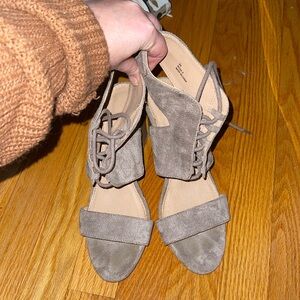 Charlotte Russe beautiful suede lace up heels